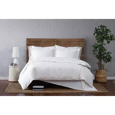 Cannon Solid Percale Duvet Cover Set