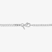 Limited Quantities! Womens Sterling Silver 7.5 Inch Curb Chain Bracelet