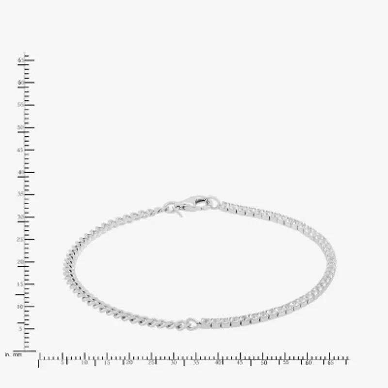 Limited Quantities! Womens Sterling Silver 7.5 Inch Curb Chain Bracelet
