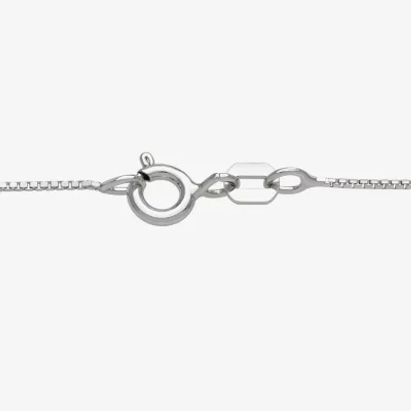 Womens White Cultured Freshwater Pearl Sterling Silver Diamond Pear 18 Inch Pendant Necklace