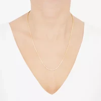 Womens 14K Gold 22 Inch Link Necklace
