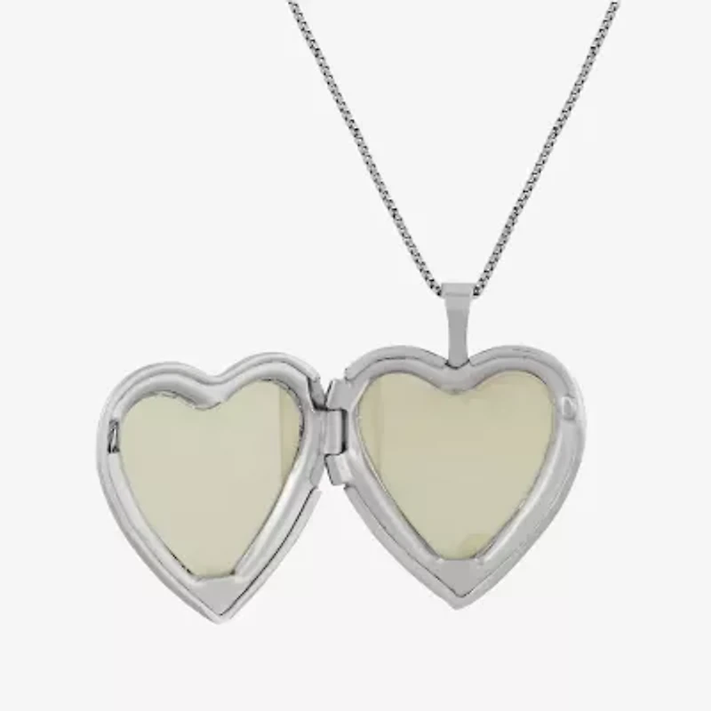 Limited Quantities! "Mom" Womens 14K Gold Over Silver Sterling Silver 18 Inch Locket Necklace