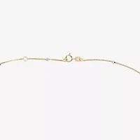 Limited Quantities! Womens 14K Two Tone Gold 10 Inch Box Ankle Bracelet