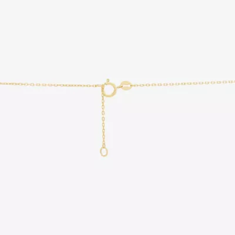 Limited Quantities! Womens 10K Gold Heart / Inch Pendant Necklace