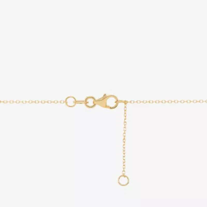 Limited Quantities! Womens 14K Gold Circle 18 Inch Pendant Necklace