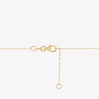 Limited Quantities! Womens 14K Gold Circle 18 Inch Pendant Necklace