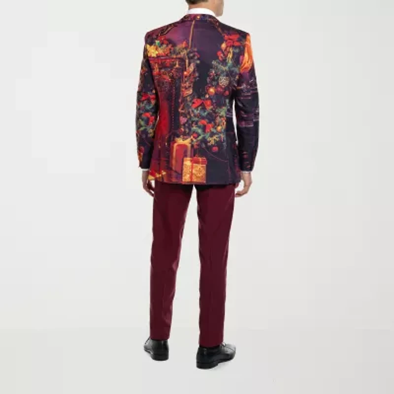 OppoSuits Mens Christmas Classic Cause 3-pc Suit