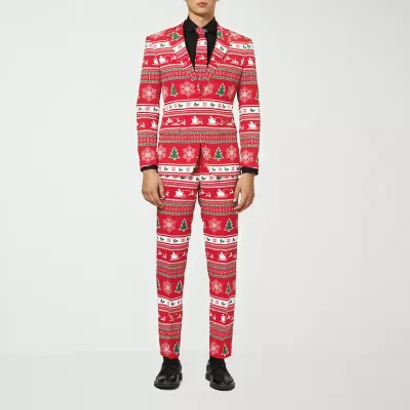 Opposuits Winter Wonderland Fairisle Mens 3-pc. Suit Set