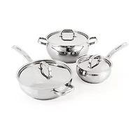 BergHOFF Belly Shape 18/10 Stainless Steel 6-pc. Cookware Set