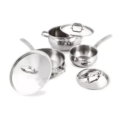 BergHOFF Belly Shape 18/10 Stainless Steel 6-pc. Cookware Set
