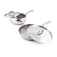 BergHOFF Belly Shape 18/10 Stainless Steel 3-pc. Cookware Set