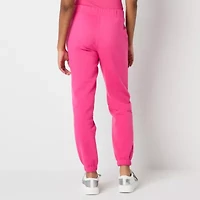 Juicy By Juicy Couture Womens Cuffed Mid Rise Juniors Fleece Jogger Pant