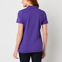 St. John's Bay Womens Short Sleeve Polo Shirt