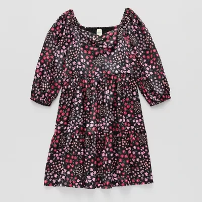 Thereabouts Little & Big Kid Girls Long Sleeve A-Line Dress