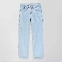 Thereabouts Little & Big Kid Boys Adjustable Waist Carpenter Mid Rise Straight Leg Jean