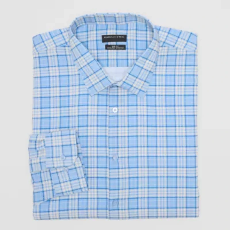 Shaquille O'Neal XLG Big and Tall Mens Regular Fit Easy Care Long Sleeve Dress Shirt