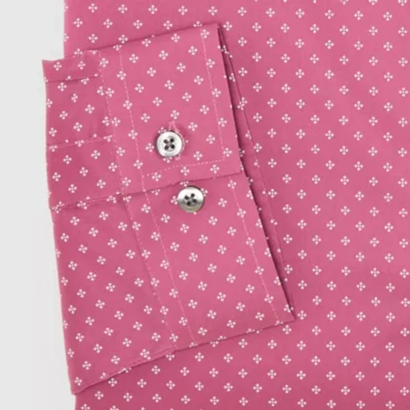 J. Ferrar Ultra Comfort Mens Big & Tall Stretch Fabric Wrinkle Free Long Sleeve Dress Shirt