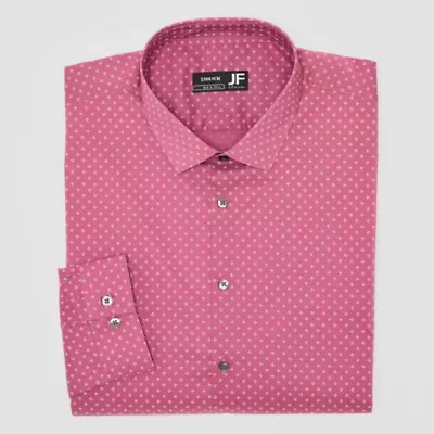 J. Ferrar Ultra Comfort Mens Big & Tall Stretch Fabric Wrinkle Free Long Sleeve Dress Shirt