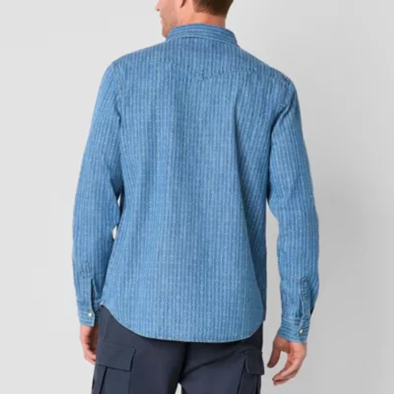 Frye and Co. Mens Long Sleeve Regular Fit Button-Down Shirt