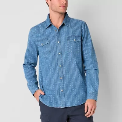 Frye and Co. Mens Long Sleeve Regular Fit Button-Down Shirt