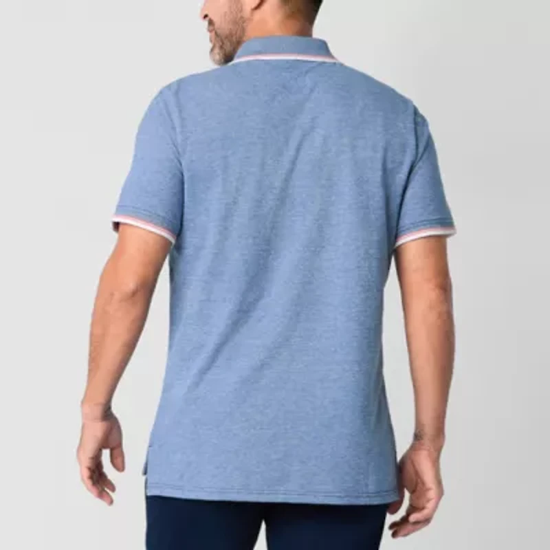 St. John's Bay Essential Oxford Mens Slim Fit Short Sleeve Polo Shirt