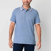 St. John's Bay Essential Oxford Mens Slim Fit Short Sleeve Polo Shirt