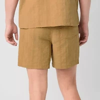 Arizona 6" Mens Textured Pull-On Short