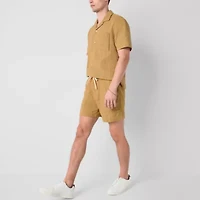 Arizona 6" Mens Textured Pull-On Short