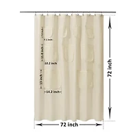 Awesome Home™ With Mesh Pockets Shower Curtain