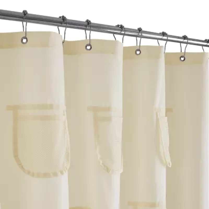 Awesome Home™ With Mesh Pockets Shower Curtain