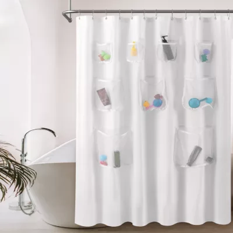 Awesome Home™ With Mesh Pockets Shower Curtain