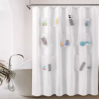 Awesome Home™ With Mesh Pockets Shower Curtain