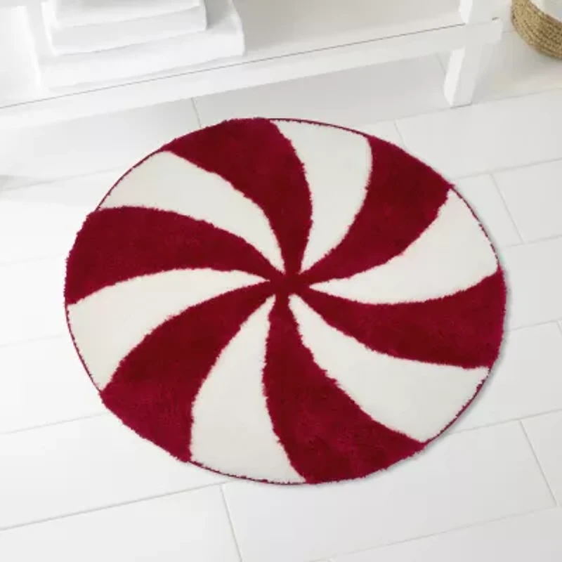 Avanti Peppermint Candy Bath Rug