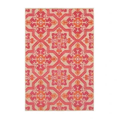 Covington Home Celestia Mixed Pile Floral Indoor Outdoor Rectangular Area Rug