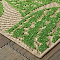 Covington Home Celestia Mixed Pile Tropical Indoor Outdoor Rectangular Area Rug