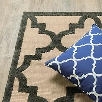 Covington Home Celestia Mixed Pile Lattice Indoor Outdoor Rectangular Area Rug