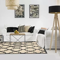 Covington Home Celestia Mixed Pile Lattice Indoor Outdoor Rectangular Area Rug