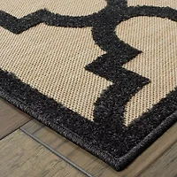 Covington Home Celestia Mixed Pile Lattice Indoor Outdoor Rectangular Area Rug