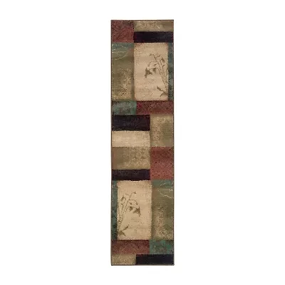 Covington Home Harlow Color Block Impressions 22"X90" Indoor Rectangular Runner