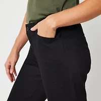 St. John's Bay Secretly Slender Womens Slim Mid Rise Capri Pant