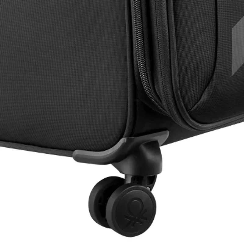 Delsey Paris X Benetton 27 Inch Softside Expandable Checked Spinner Luggage