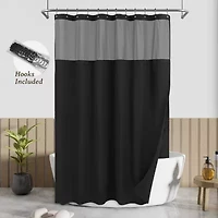 Awesome Home™ Polyester Waffle Snap Liner Shower Curtain Set