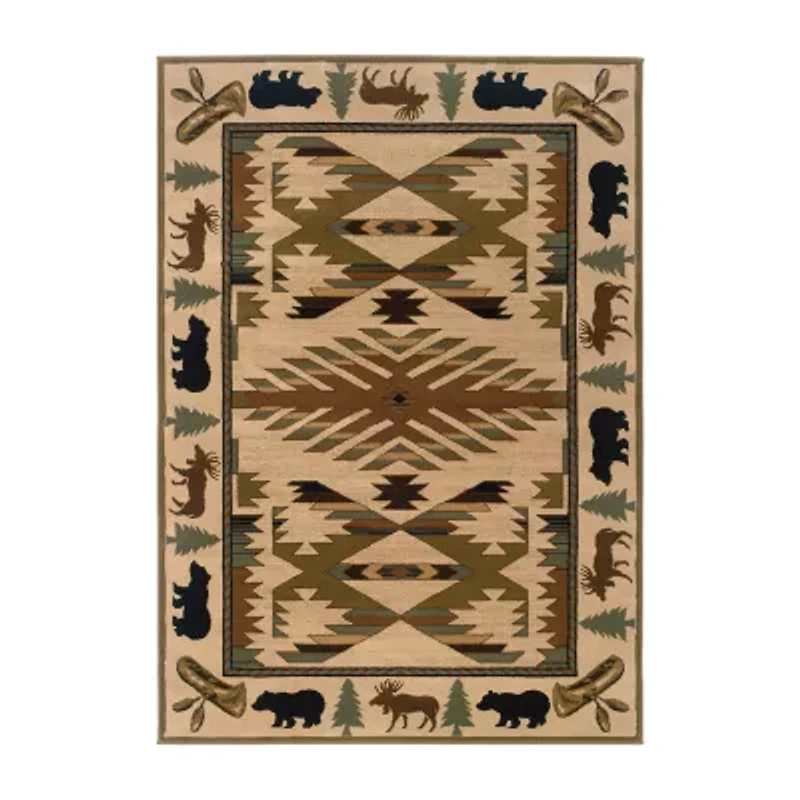 Covington Home Harlow Cabin Hearth Indoor Rectangular Area Rug