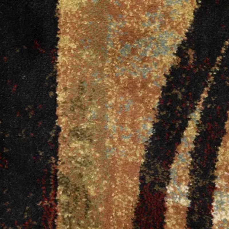 Covington Home Harlow Abstract Color Block 8'X8' Indoor Round Area Rug