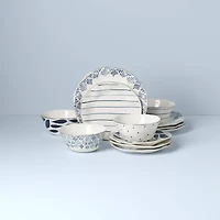 Lenox Blue Bay 12-pc. Porcelain Dinnerware Set
