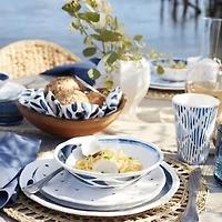 Lenox Blue Bay 20-pc. Melamine Dinnerware Set