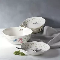 Lenox Butterfly Meadow Porcelain Salad Bowl Set