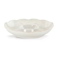 Lenox French Perle White Stoneware Chip & Dip Set