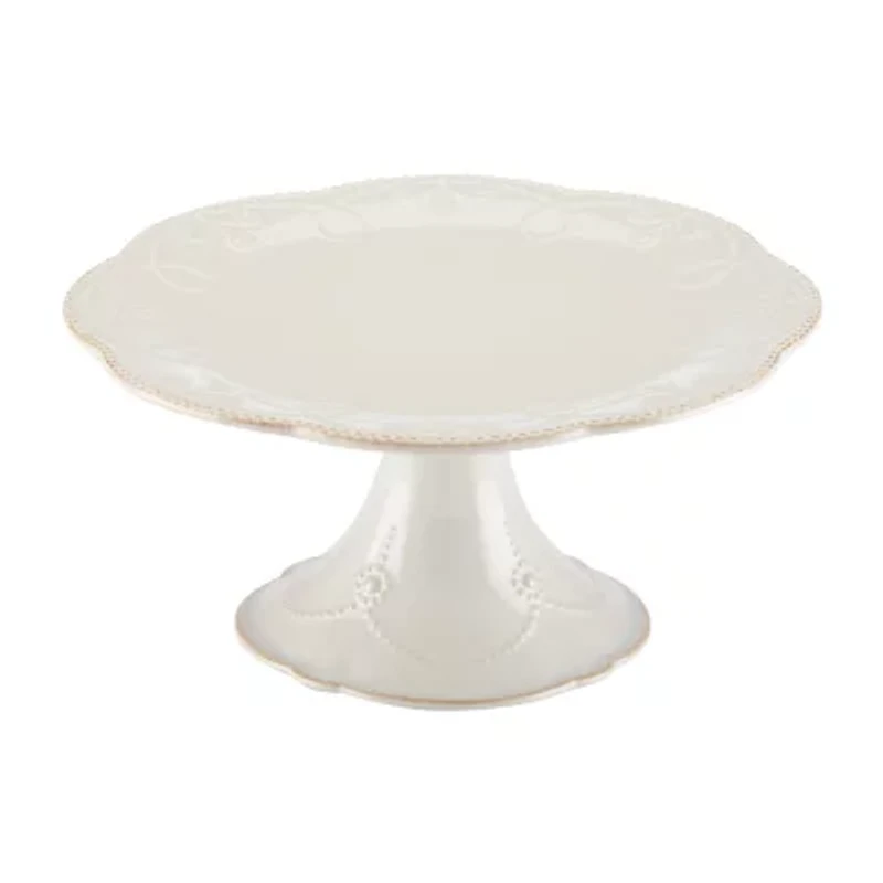 Lenox French Perle White Stoneware Cake Stand