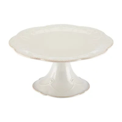 Lenox French Perle White Stoneware Cake Stand
